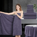 8 Piece Bath Towel Set Oversized Bath Sheet Towels - Soft, Quick Dry