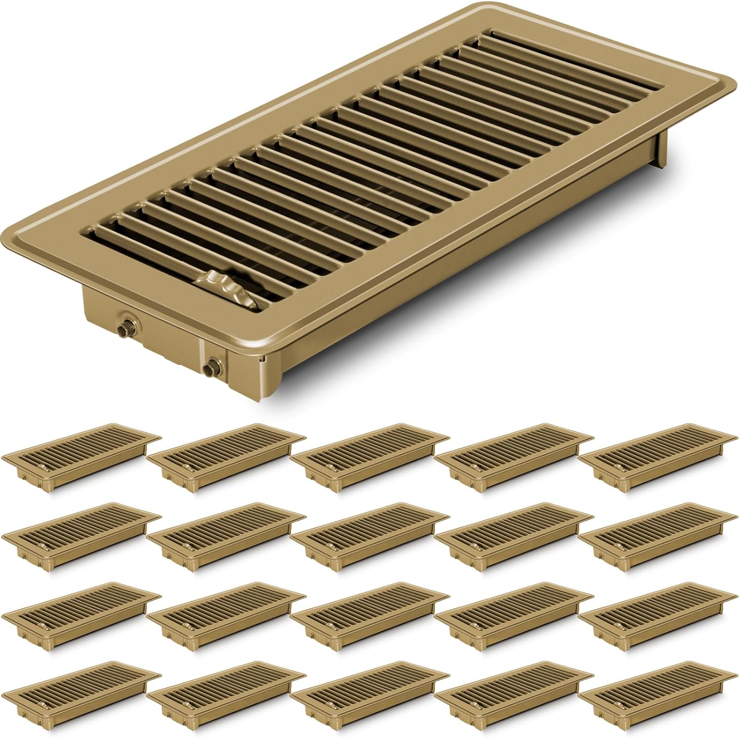 8 PCS Floor Register 4x10 Inch Heavy Duty Vents for Home Use