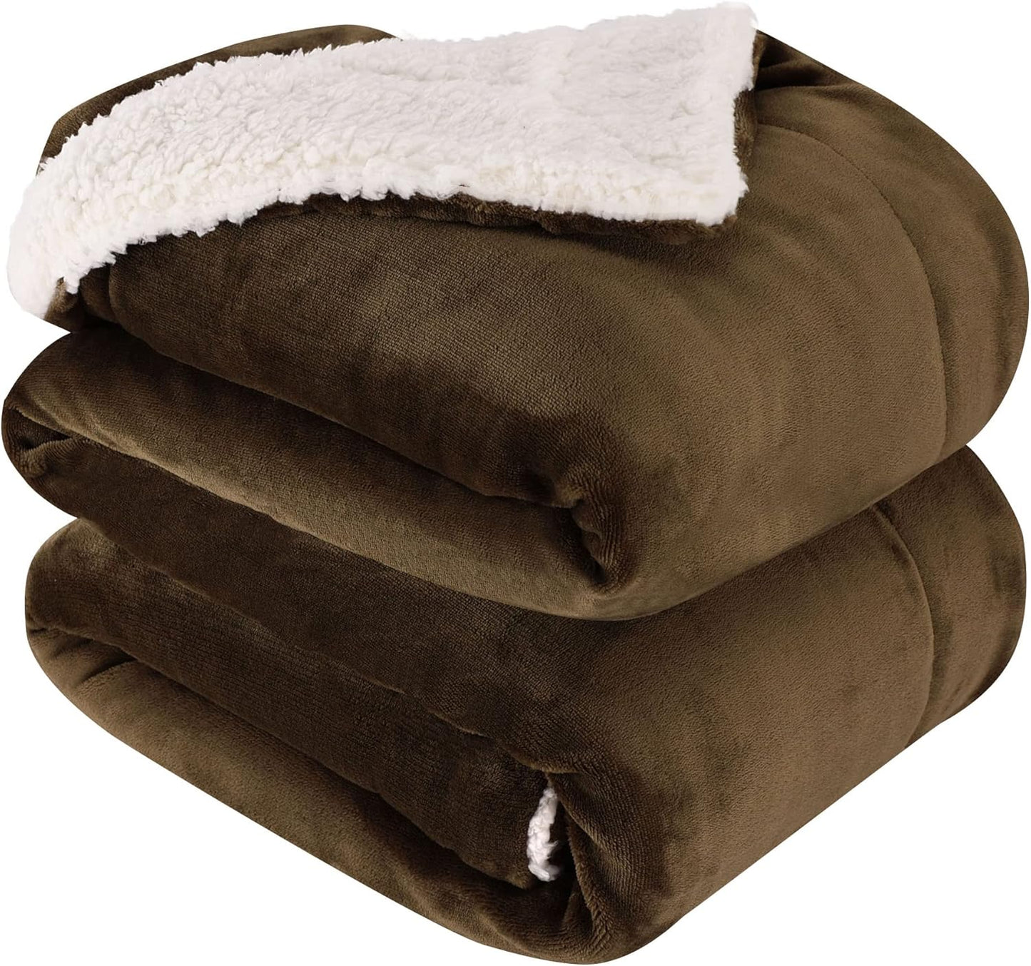 NANPIPER King Size Sherpa Blanket - Soft Fleece Throw for Winter