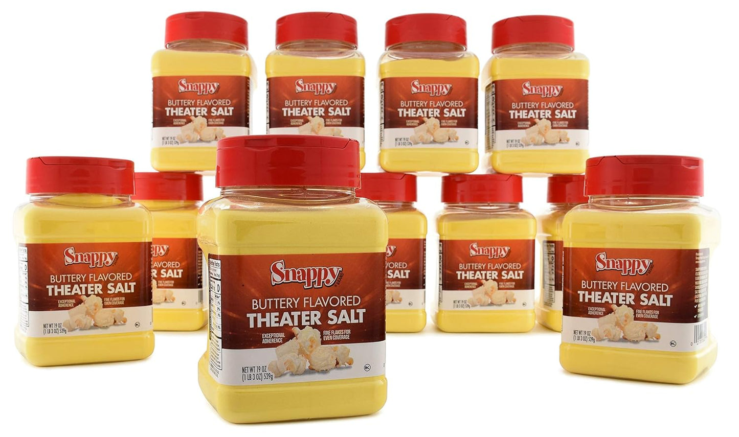 Snappy Buttery Flavored Theater Popcorn Salt for Perfect Popcorn