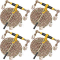 Ratchet Chain Binder 5/16 in x 14 ft G80 Chains - 8000 lb Capacity