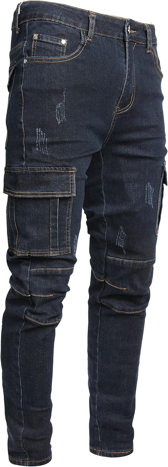 JUNBAOSS Men's Slim Fit Jeans Stretch Ripped Skinny Jeans Review