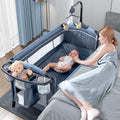 BabyBond Baby Bassinet Bedside Crib - 5-in-1 Portable Nursery Center