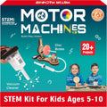 20-in-1 STEM Motor Machines Kit for Kids Ages 5-10 - Build & Learn