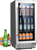 Beverage Refrigerator 15 in 96-Can Cooler - Built-in or Freestanding