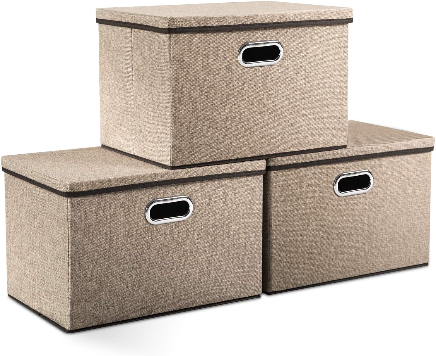 PRANDOM Large Collapsible Storage Bins for Home and Office