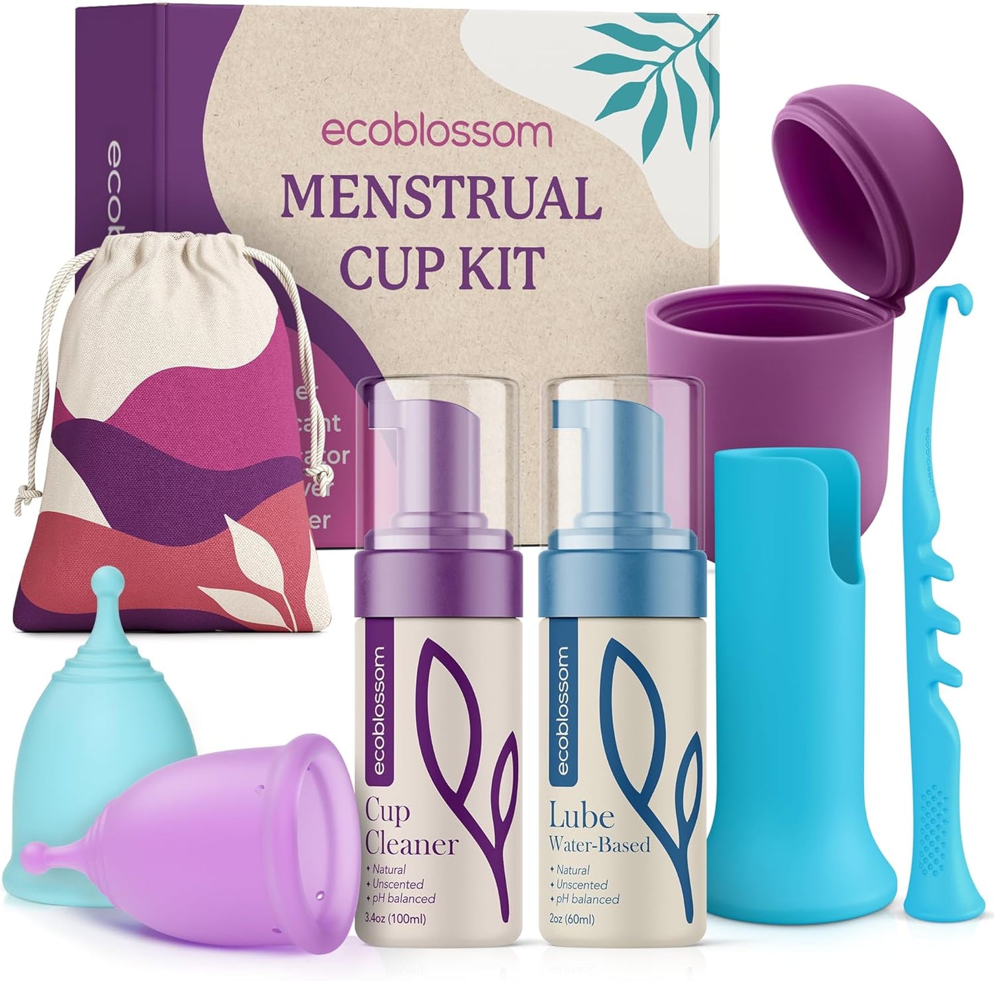 Ecoblossom Complete Menstrual Cup Kit for Hassle-Free Periods