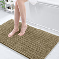 Arotive Chenille Bath Rug 47x24 in Camel - Ultra Soft Shaggy Plush