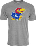 Kansas Jayhawks Tri-Blend Vintage Icon T-Shirt - Comfortable Game Day
