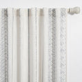 Boho Curtains Geometric Semi-Sheer Cotton Panels - Light Filtering