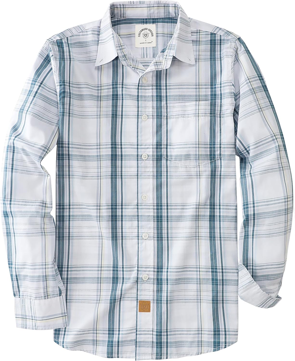Dubinik Mens Long Sleeve Button Up Shirts for Casual Style