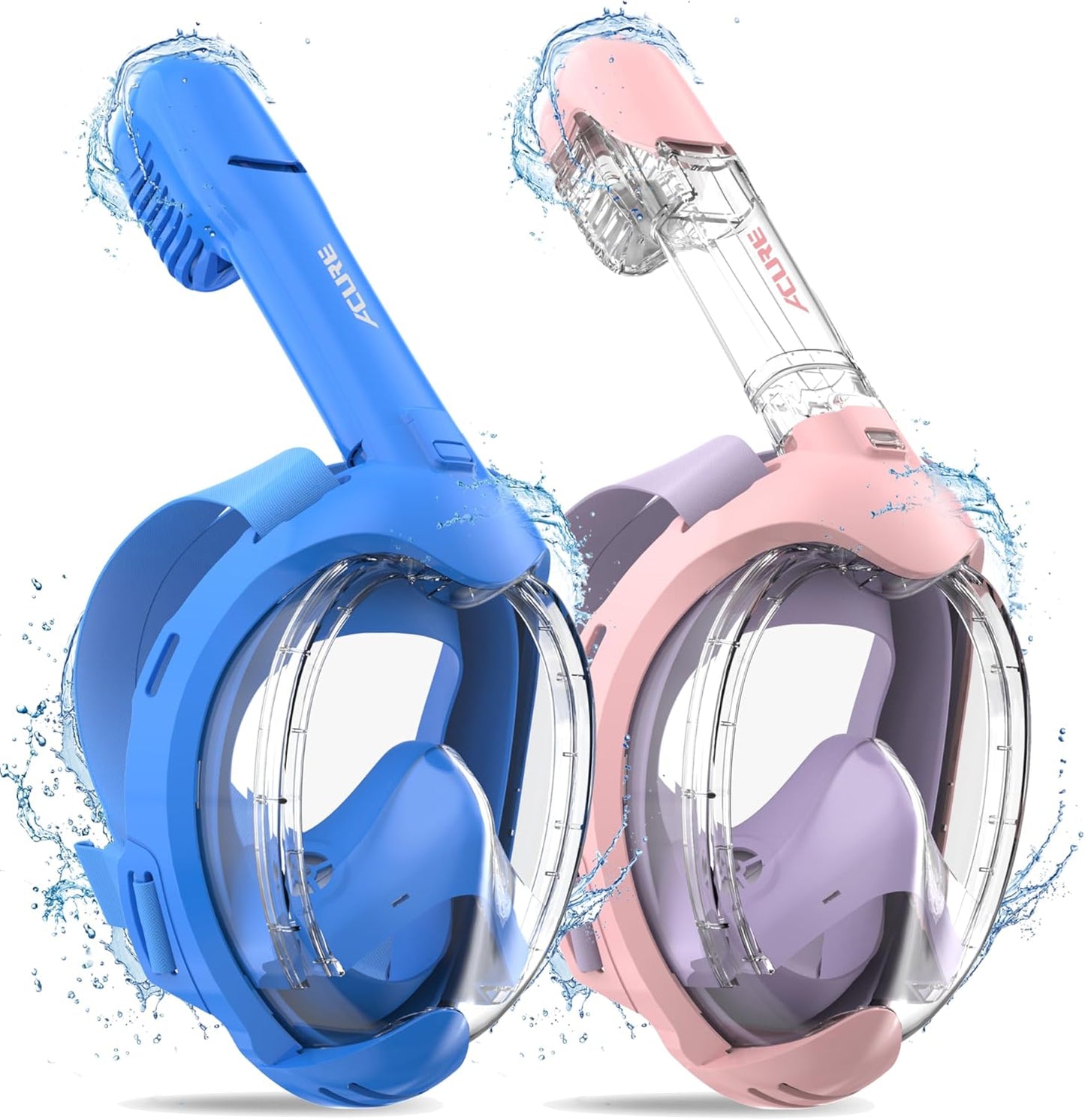ACURE Kids Snorkel Mask Full Face for Safe Underwater Fun