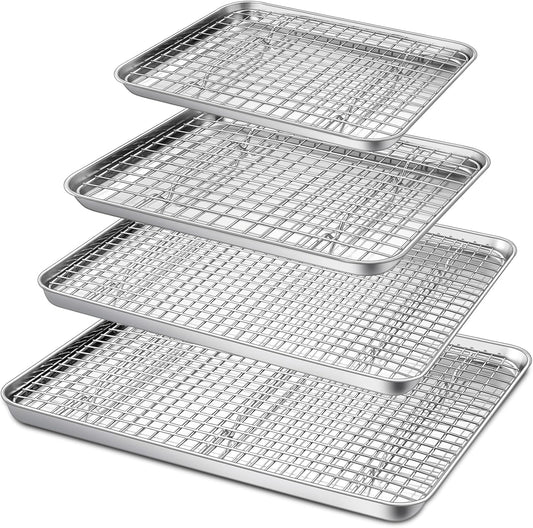 P&P CHEF Baking Sheet and Rack Set for Versatile Cooking Needs