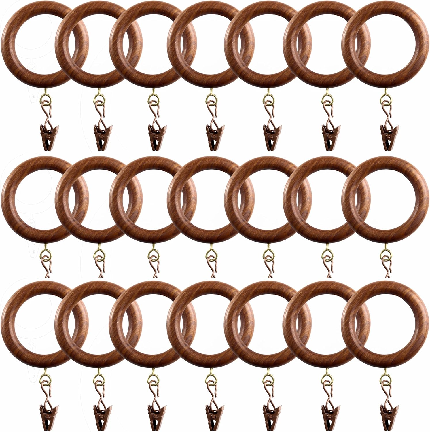 Enhance Your Home Decor with Natural Rosewood Curtain Rings