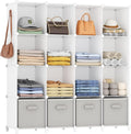 16 Cube Closet Organizer Storage Shelf - Large Capacity Closet Cube