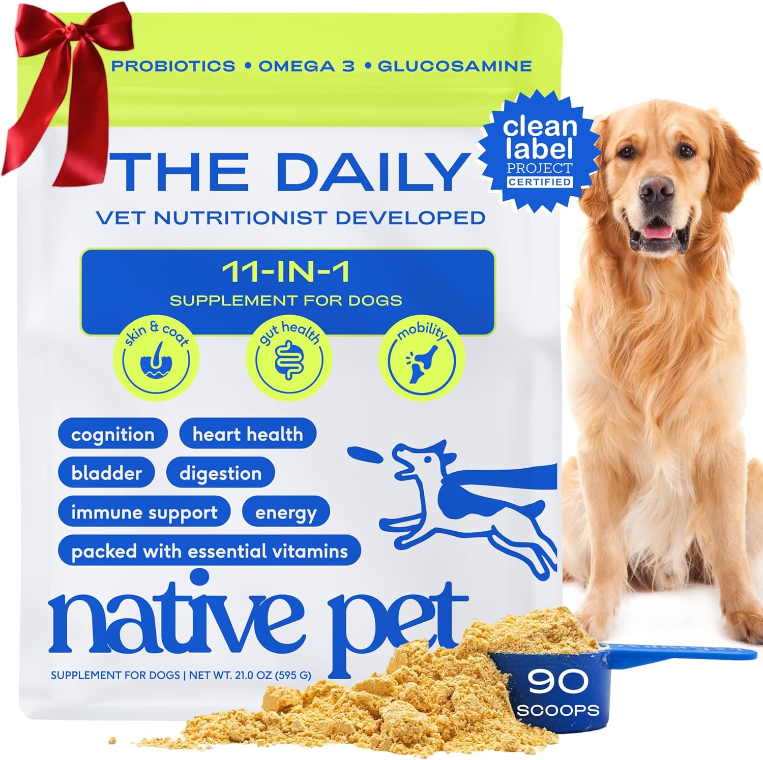 11-in-1 Dog Vitamin Powder for Full-Body Health Support