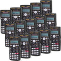 Flutesan 15-Pack 2 Line Scientific Calculator - Bulk for Classroom Use