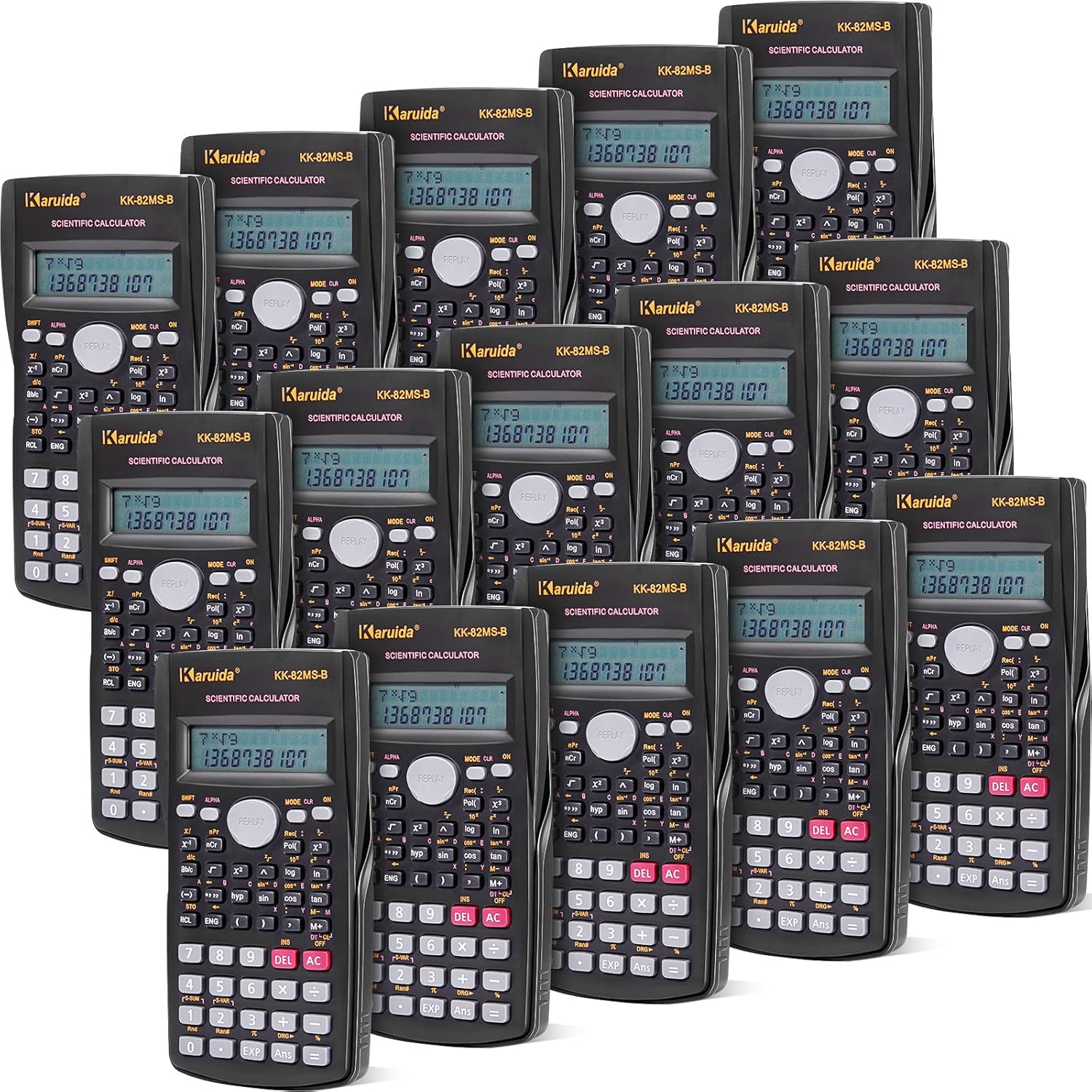 Flutesan 15 Pieces Scientific Calculator for Students and Teachers