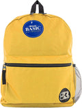 School Backpack 16 in Mustard - Lightweight Padded Bag for Students