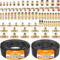 DOT Air Line Fittings Kit with 100ft 1/4ft and 50ft 3/8ft - Complete