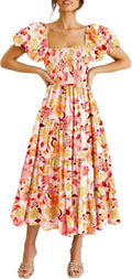 PRETTYGARDEN Women's Casual Summer Midi Dress (Style 97HD)