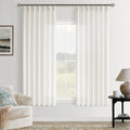 Pinch Pleated Semi Sheer Linen Curtains for Elegant Living Spaces