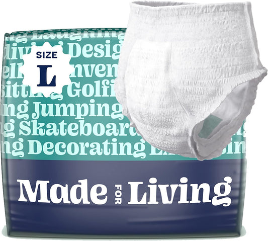 Ultimate Overnight Incontinence Pull Ups, Large, 20 Count