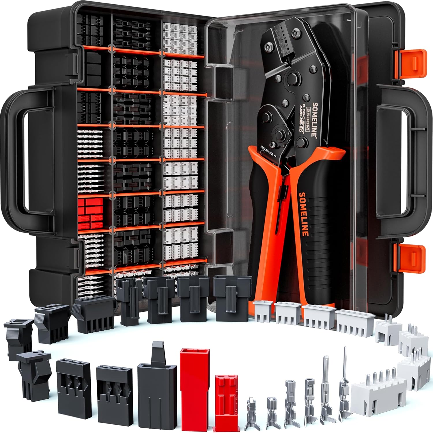 SOMELINE Crimp Tool Connector Kit for 27 Types of Connectors