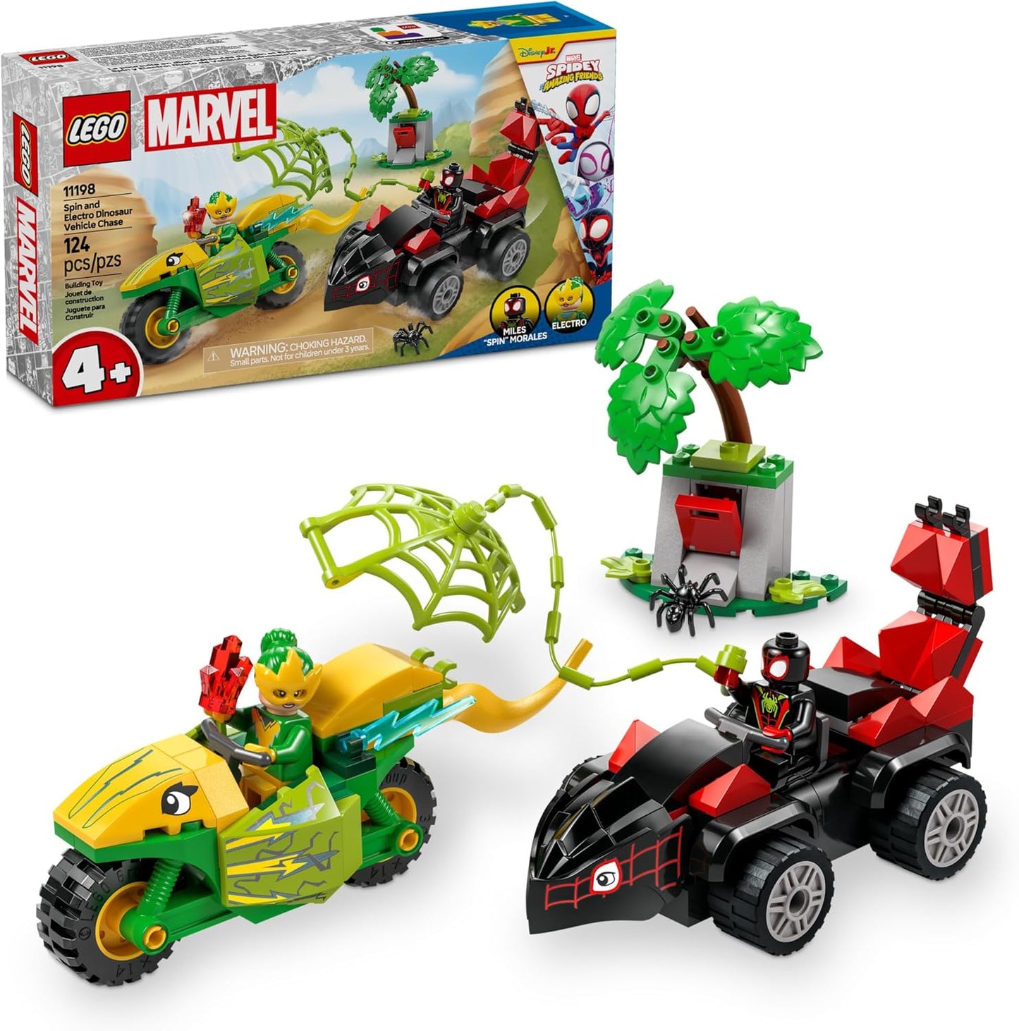 Marvel Spidey Dino Chase LEGO Toy - Exciting Preschool Building Fun!