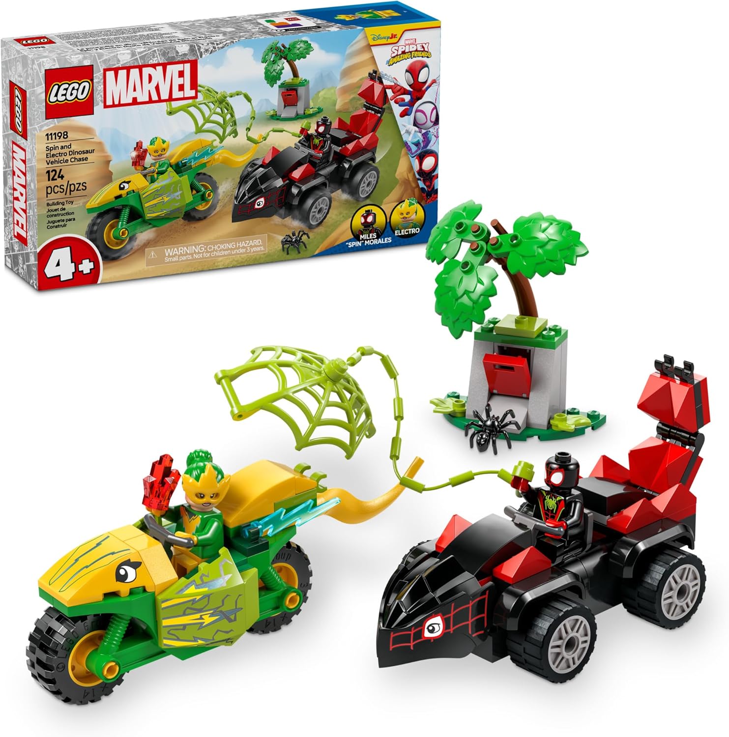 Marvel Spidey Dino Chase LEGO Toy - Exciting Preschool Building Fun!