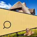 Fence Privacy Screen 8ft x 50ft Heavy Duty 170 GSM - Sand