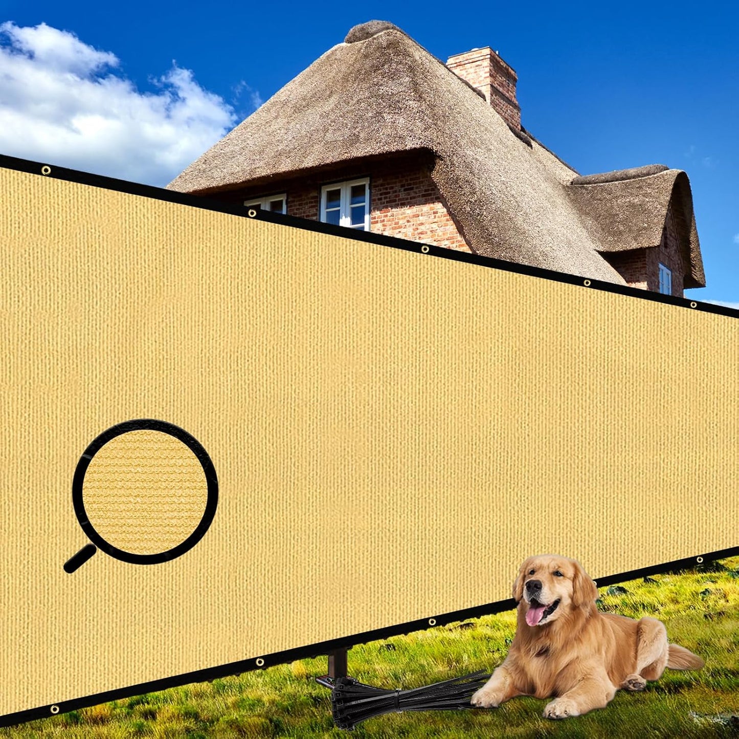 8ft X 50ft Heavy Duty Privacy Screen for Outdoor Spaces