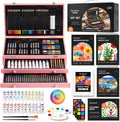 Shuttle Art Deluxe 202-Piece Wooden Art Kit - Complete Gift Set