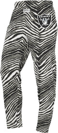 Zubaz NFL Z88 Team Logo Pants for Men and Women - Raiders Zebra