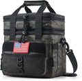 Tactical Lunch Box for Men 18L Green Camo - Expandable Insulated Bag