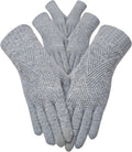 3 Pairs Women's Touch Screen Winter Gloves - Stay Warm & Stylish!