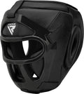 RDX Maya Hide Leather Boxing Headgear with Removable Grill - Sparring