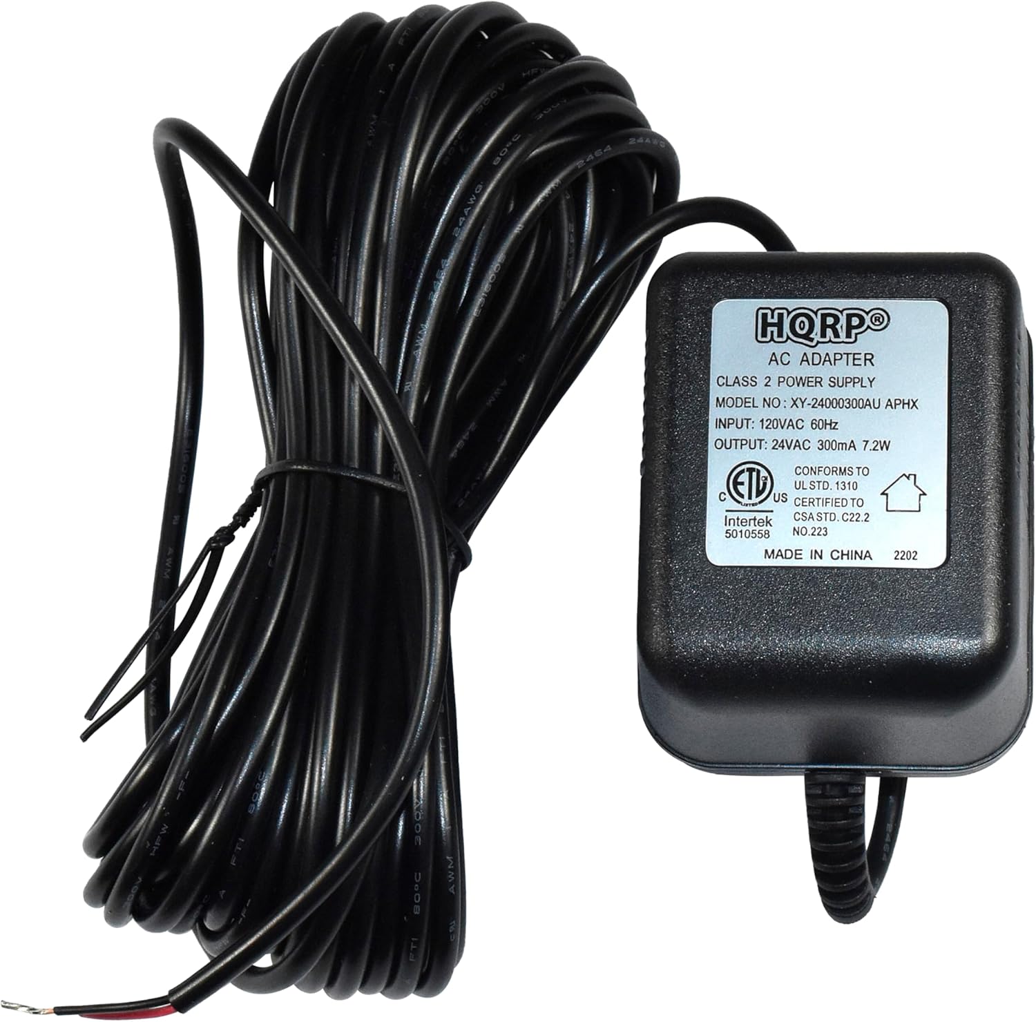 24V AC Adapter for Smart Thermostats & Video Doorbells