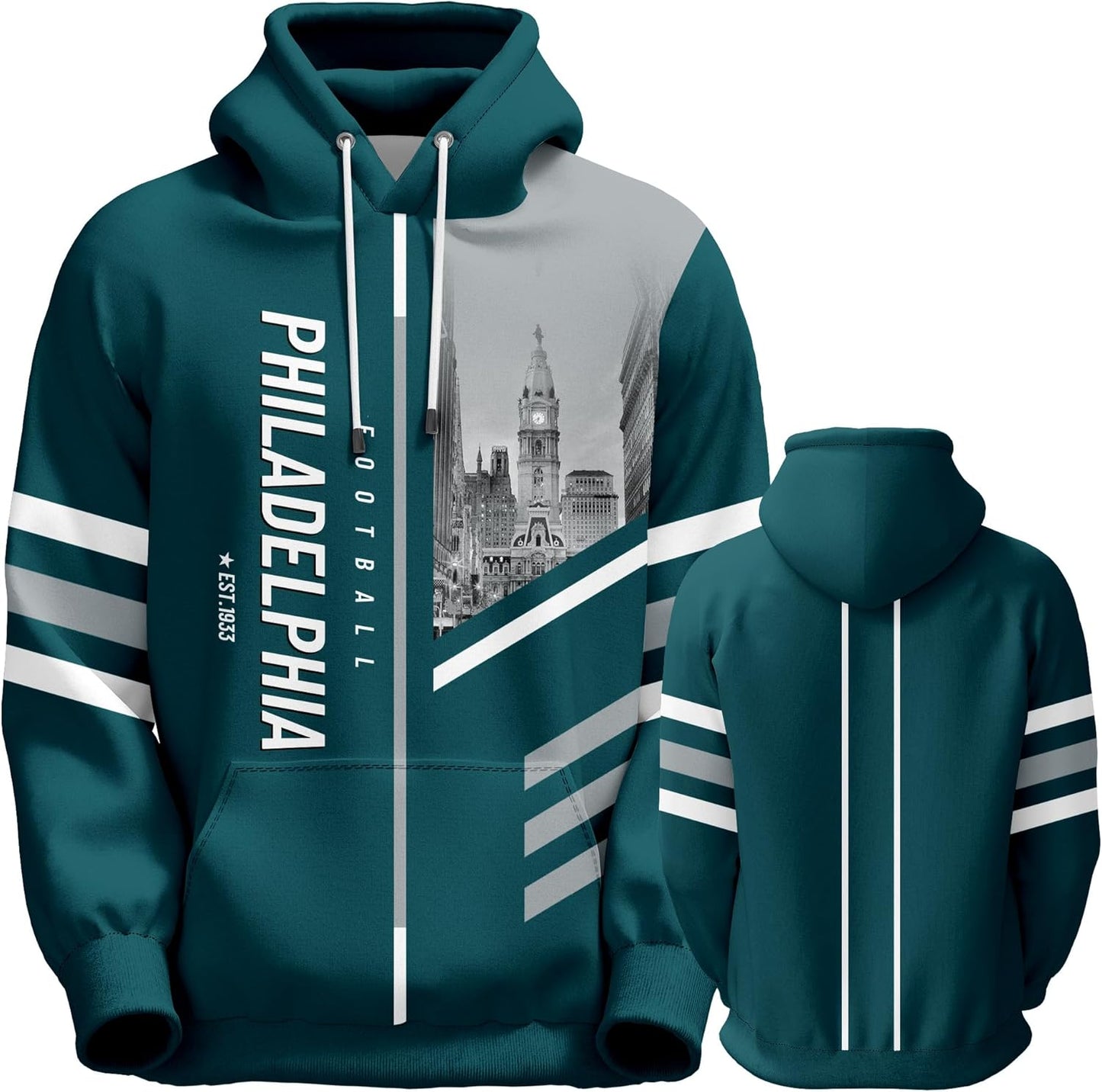 Men's American Football Hoodies for Team Fans and Gamers