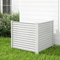 Air Conditioner Fence 44in x 45in PVC Privacy Panel - Durable Shield