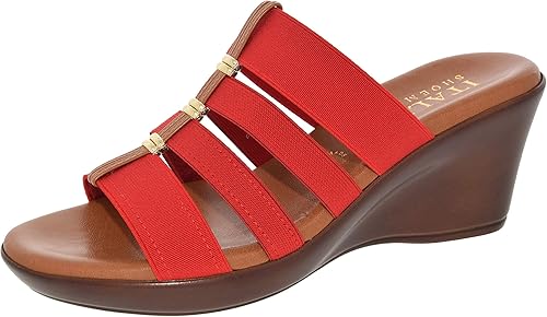 ITALIAN SHOEMAKERS Women's Clover Wedge Sandal for Comfort