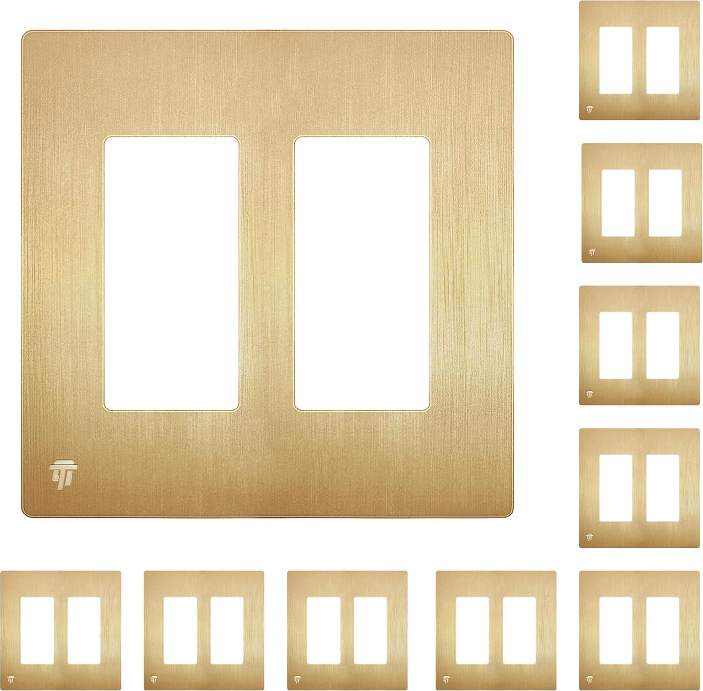ENERLITES Elite Series Screwless Decorator Wall Plate for Safety