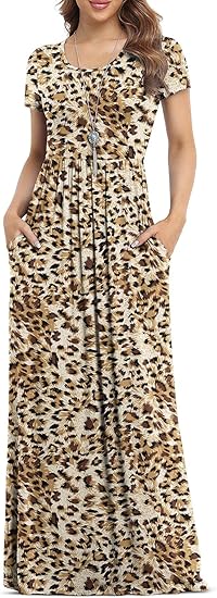 VIISHOW Women Casual Maxi Dresses with Pockets for Summer Fun