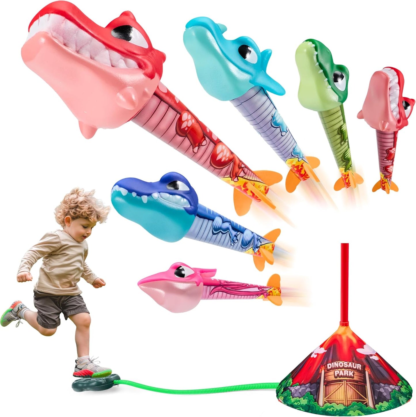 Dinosaur Rocket Launcher: Launch 100ft Fun!