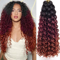 GoGo Curl Crochet Hair 18in Water Wave Ombre Braids - Full Head Ready