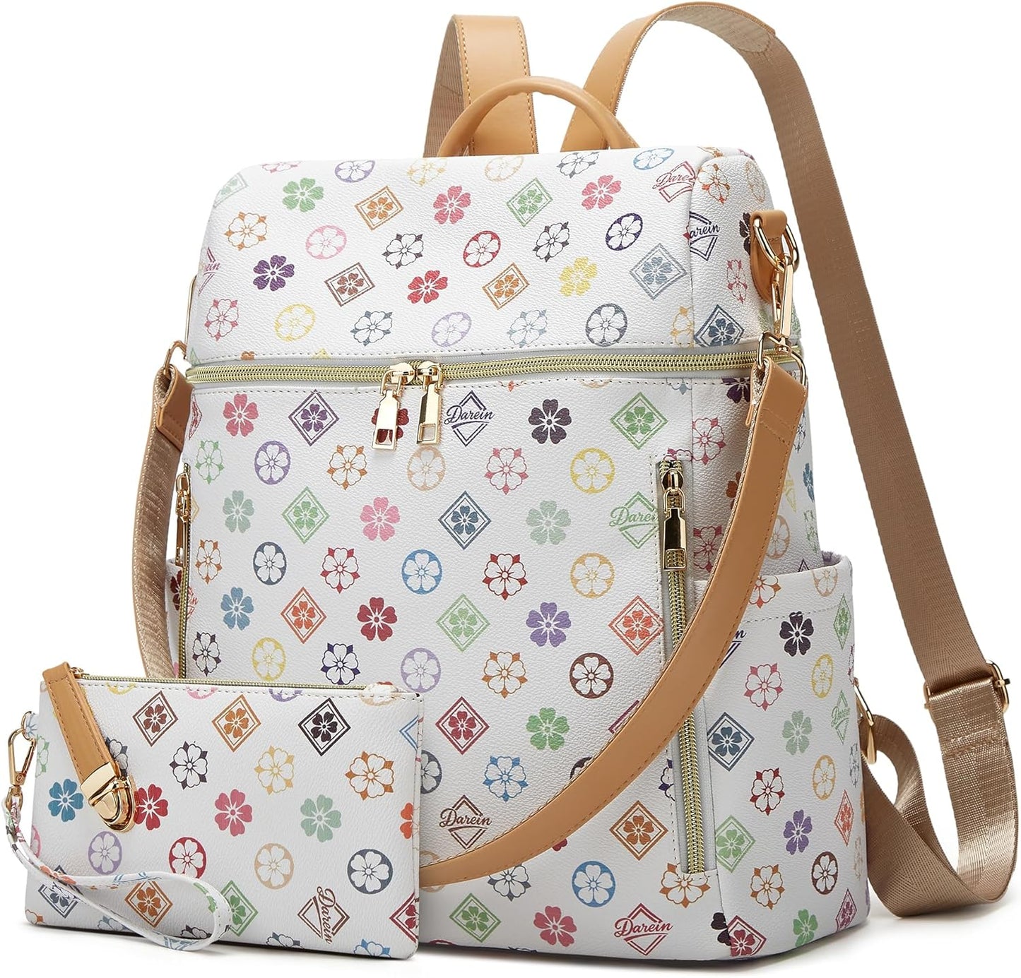 Elegant PU Leather Backpack Purse for Women - Versatile Travel Bag