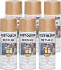 Rust-Oleum Stops Rust Metallic Spray Paint 6-Pack - Warm Gold finish