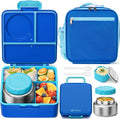 Bento Lunch Box Set with Thermos - Leakproof Kids & Adult Lunch