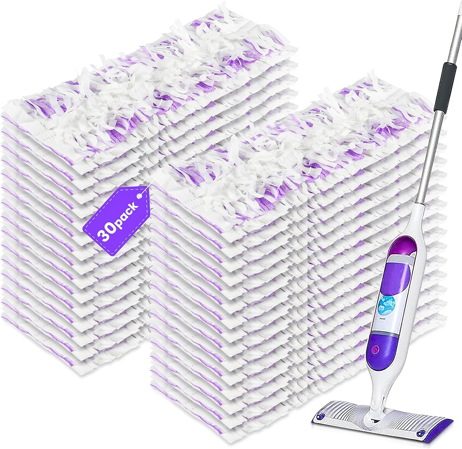 30 Pack Power Mop Mopping Pad Refills for Superior Cleaning