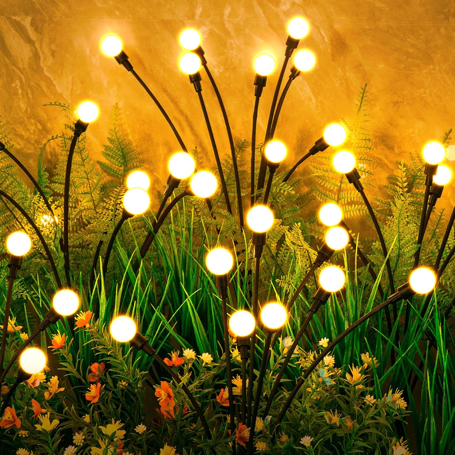 ASMAD Solar Lights Outdoor - Unique Firefly Garden Decor